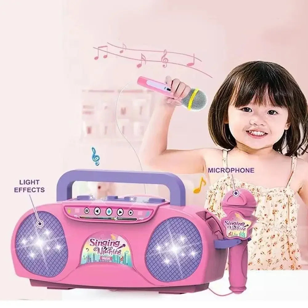 Kmoist Karaoke Microphone Machine — Light-Up Singing Toy for Kids