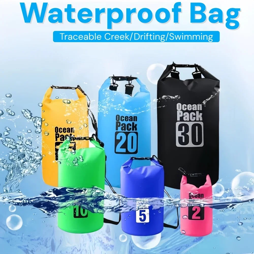 Waterproof Roll Top Dry Bag — Floating Storage for Kayaking and Camping