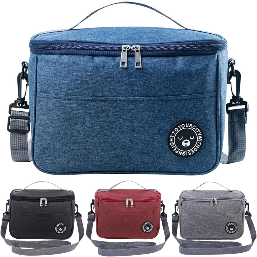 Insulated Lunch Bag — Thermal Food Storage for Office and Picnic