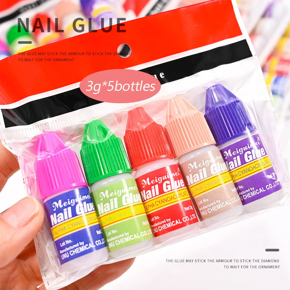 MAFANAILS Fast Dry Nail Glue — Transparent Adhesive for Press On Nails