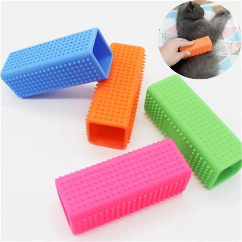 Silicone Pet Hair Remover Brush — Multi-Surface Cleaner for Furniture & Cars