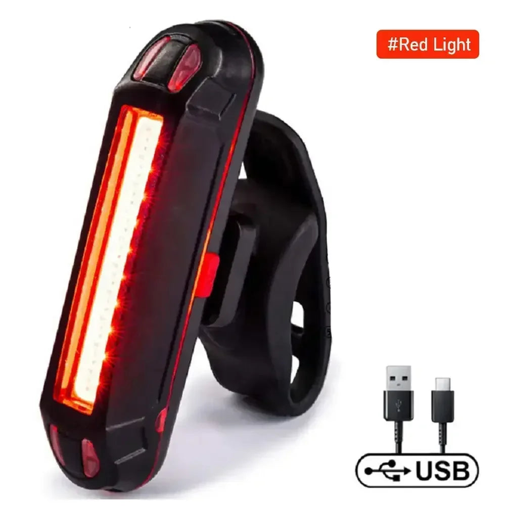 Ultra Bright USB Rechargeable Bike Tail Light — Waterproof LED Safety Lamp