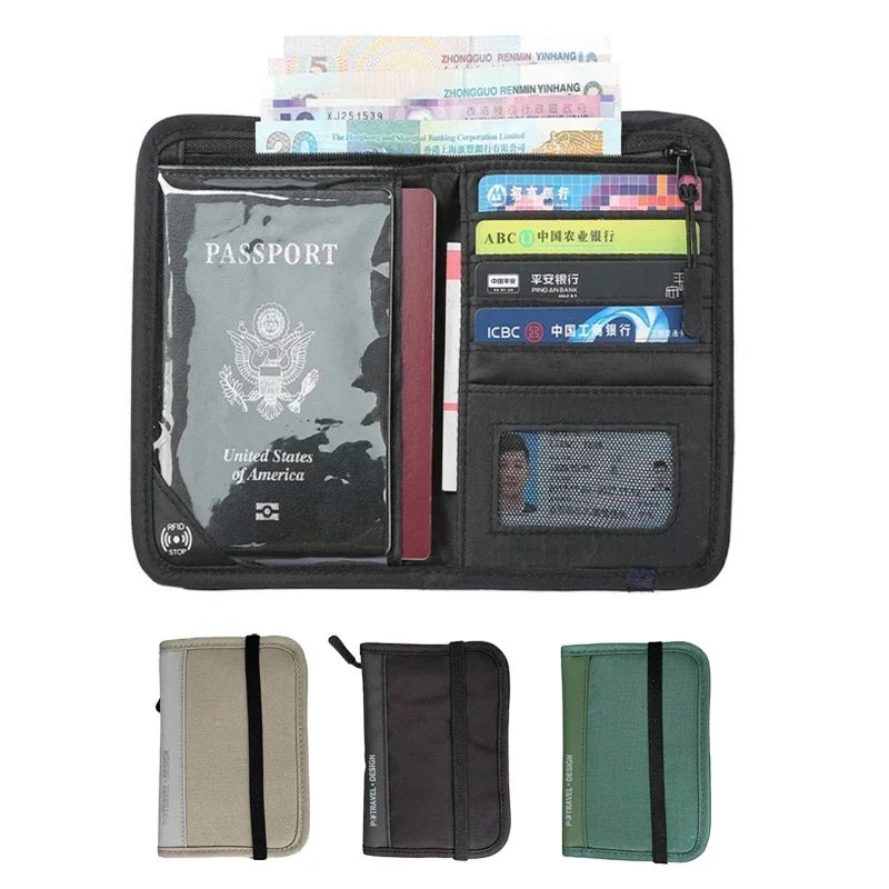SMHXIANGQIANJIN Waterproof Passport Holder — Multifunctional Travel Wallet