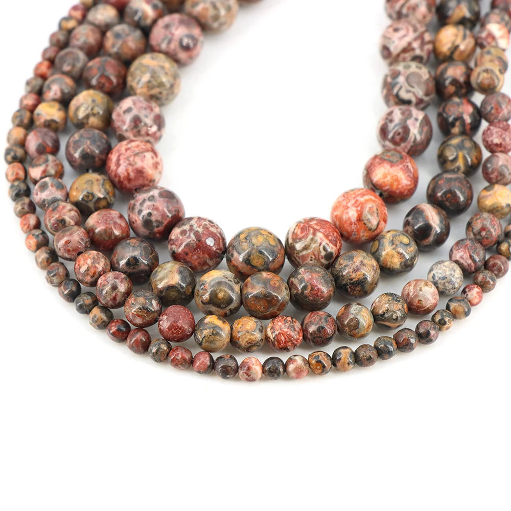 Natural Stone Gemstone Beads — Round Crystal Spacers for Jewelry Making