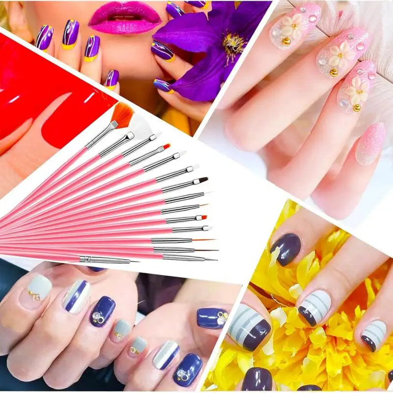 Nibiru DU Nail Art Brush Set — Professional Manicure & Design Tools