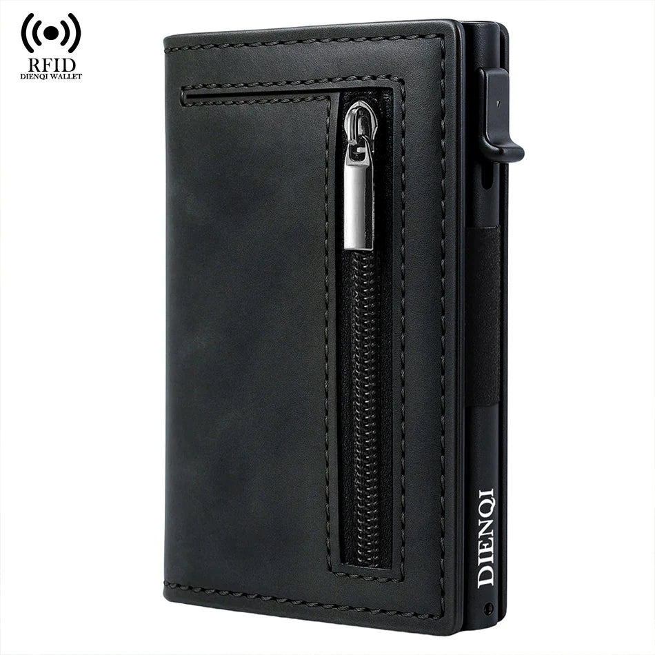 SMILEY SUNSHINE Men's Magnetic Wallet — Slim RFID Blocking Card Holder