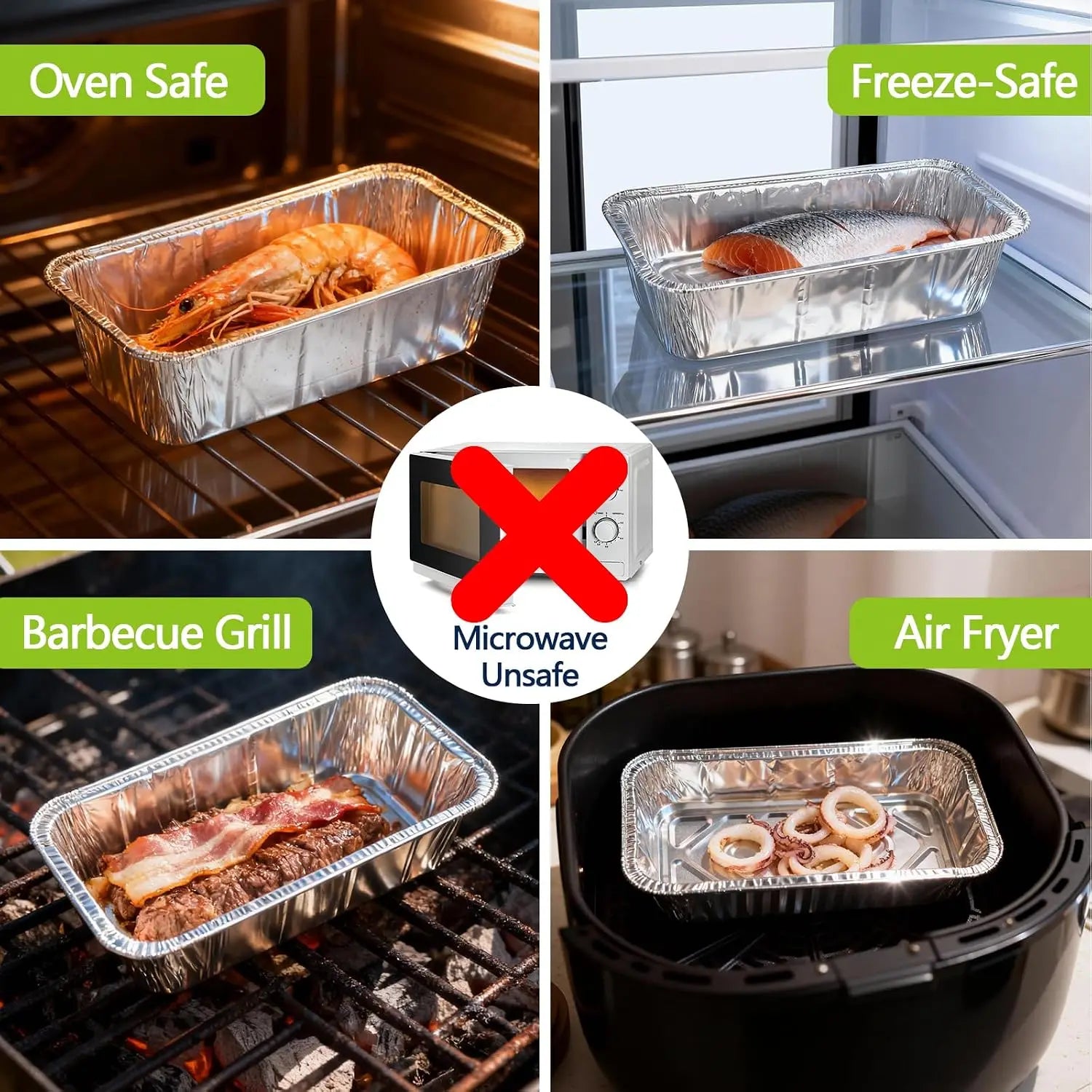 TINTUB Heavy Duty Aluminum Loaf Pans — Sturdy Disposable Bread Pans, 50 Pack