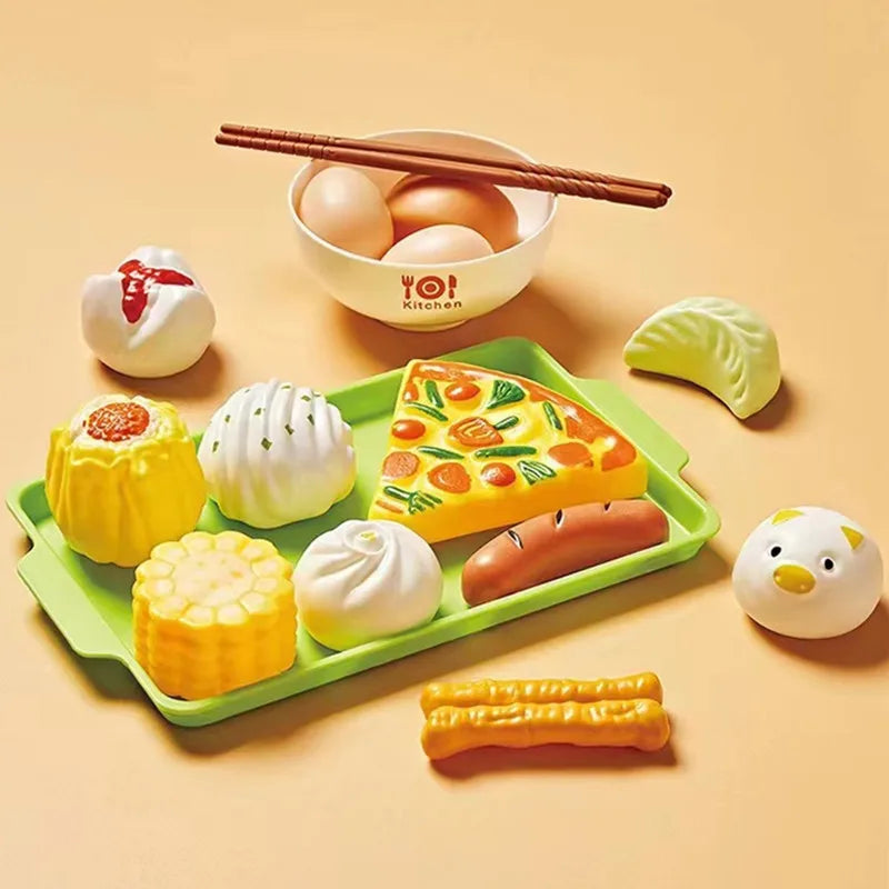 FoPcc Pretend Play Food Set — Simulation Kitchen Toy for Kids