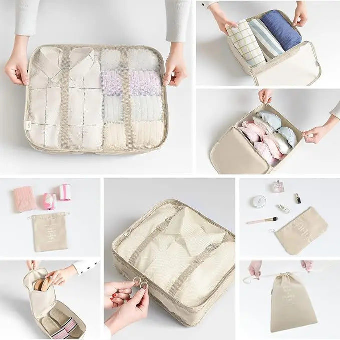 Travel Packing Cube Sets — Luggage Organizers for Suitcases and Backpacks