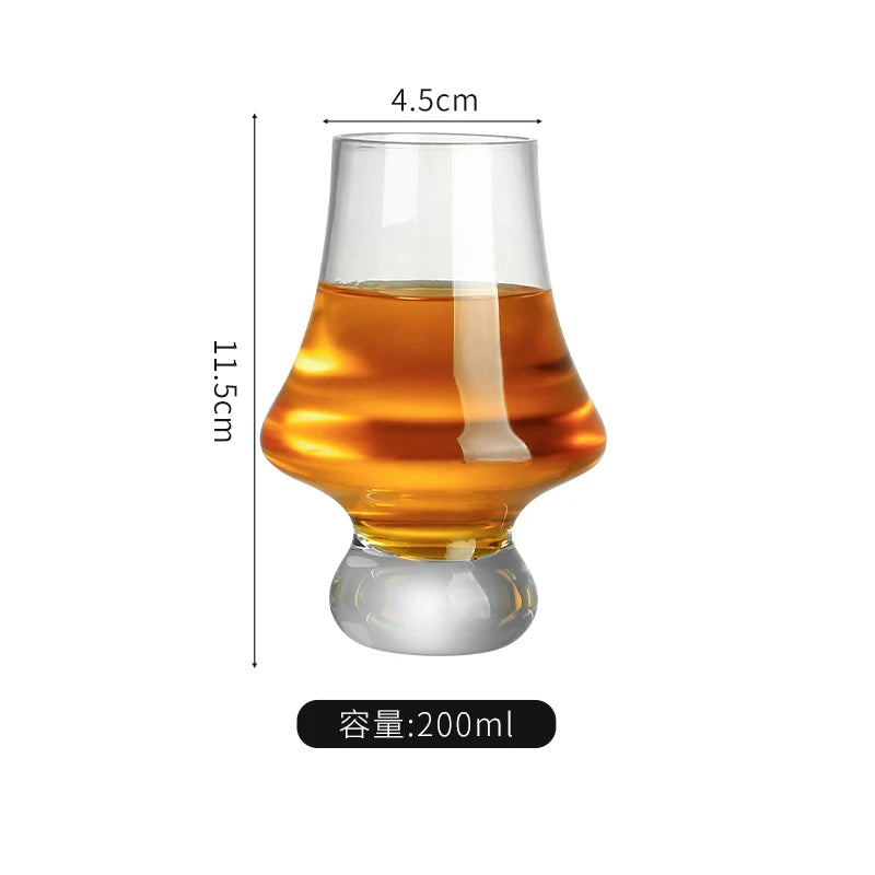 PDQ Crystal Whiskey Glass — Handmade Tulip Design Tasting Cup