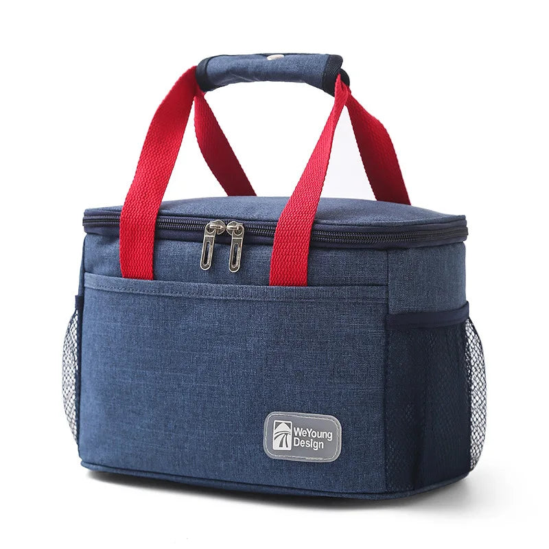 Insulated Lunch Tote Bag — Thermal Food Organizer for Picnic and Hiking