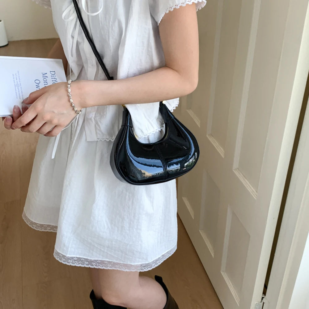 Retro Patchwork Mini Handbag — Versatile Crossbody & Shoulder Bag