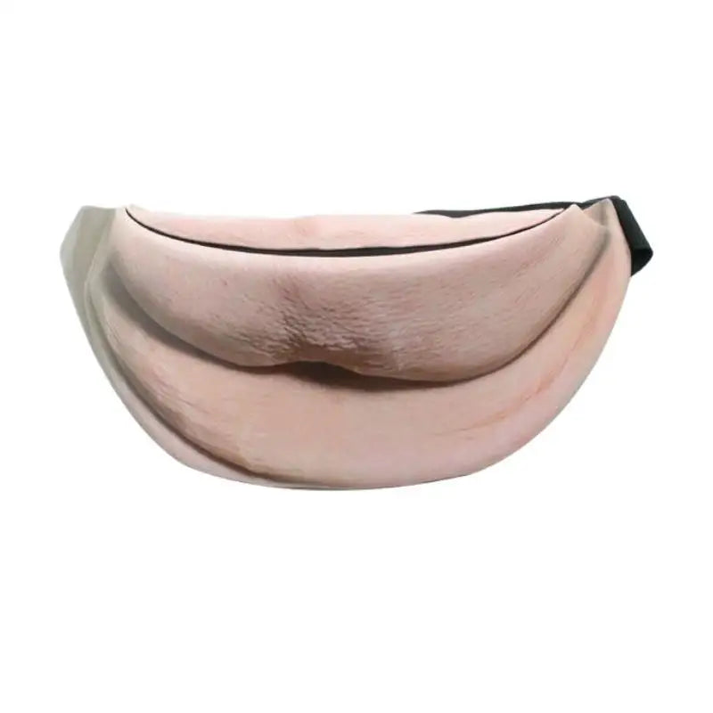 Realistic Fake Belly Fanny Pack — Funny Prank Waist Bag for Parties