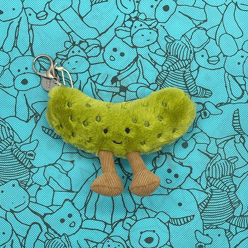 Assorted Plush Keychain Charms — Cute Animal & Food Bag Accessories