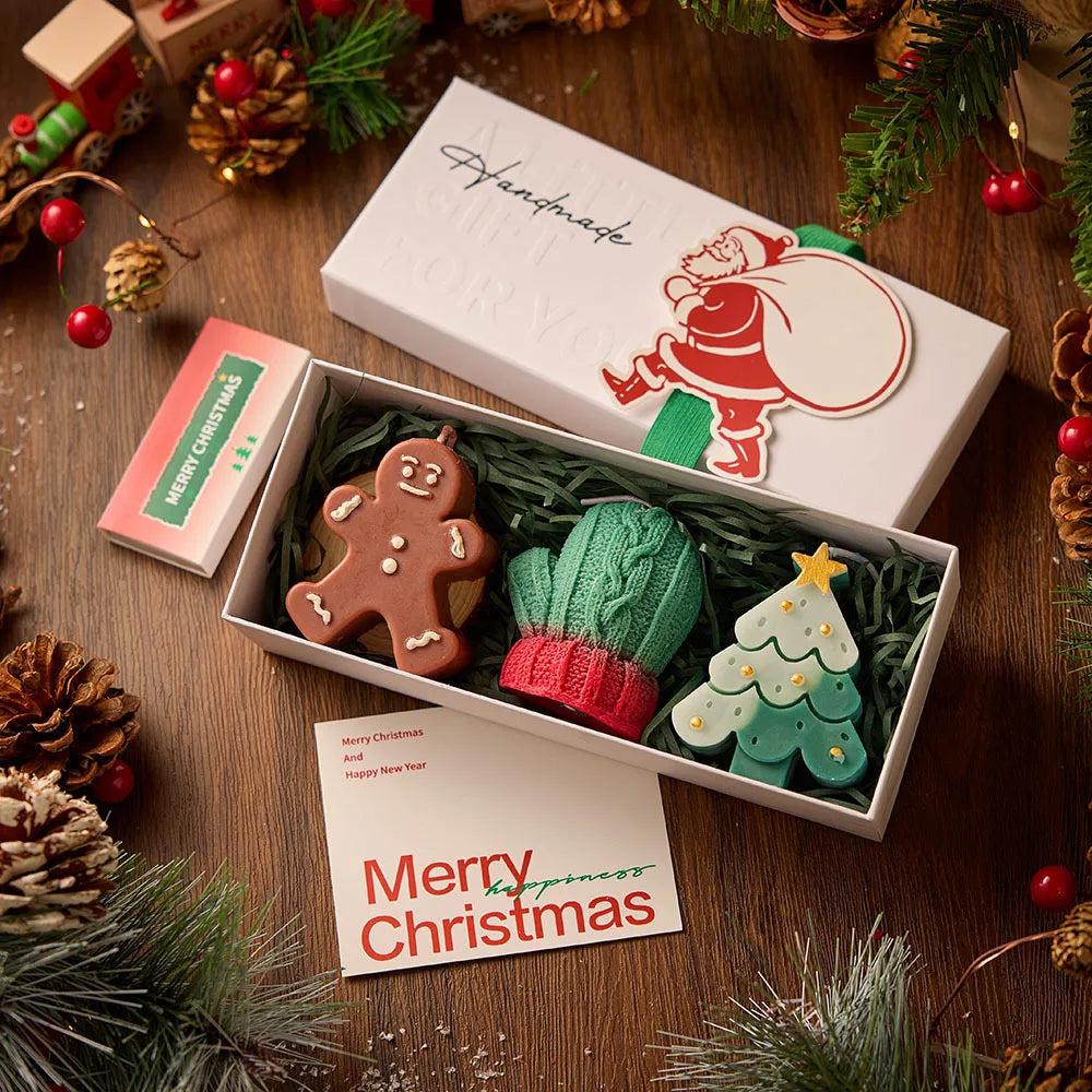Handmade Christmas Scented Candle Gift Set — Festive Holiday Home Decor