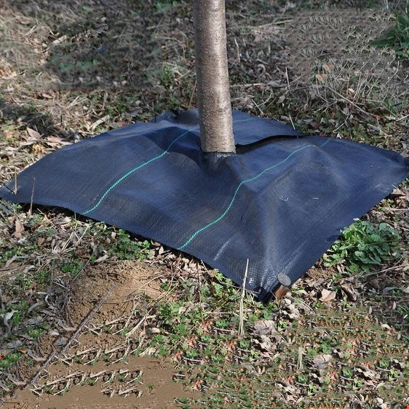 Adhere To Fly Weed Barrier Mat — Reusable Tree Moisturizing Hoods