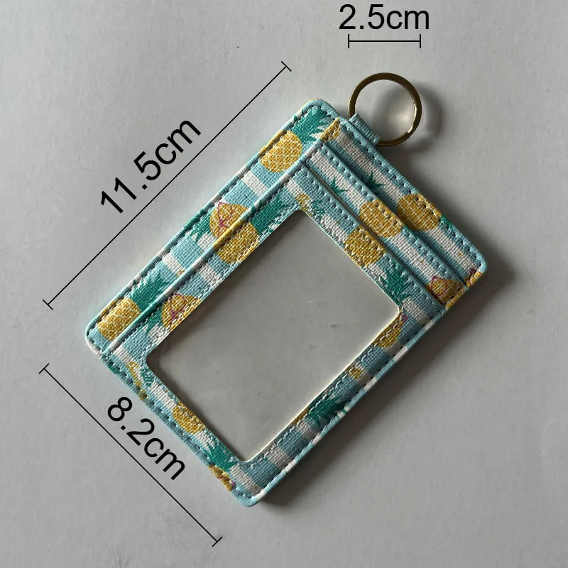 Slim Floral Card Holder — Compact Front Pocket Wallet for Women