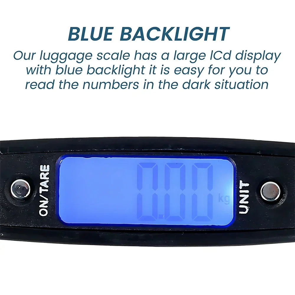 Digital Luggage Scale — Portable Handheld Suitcase Weight Checker
