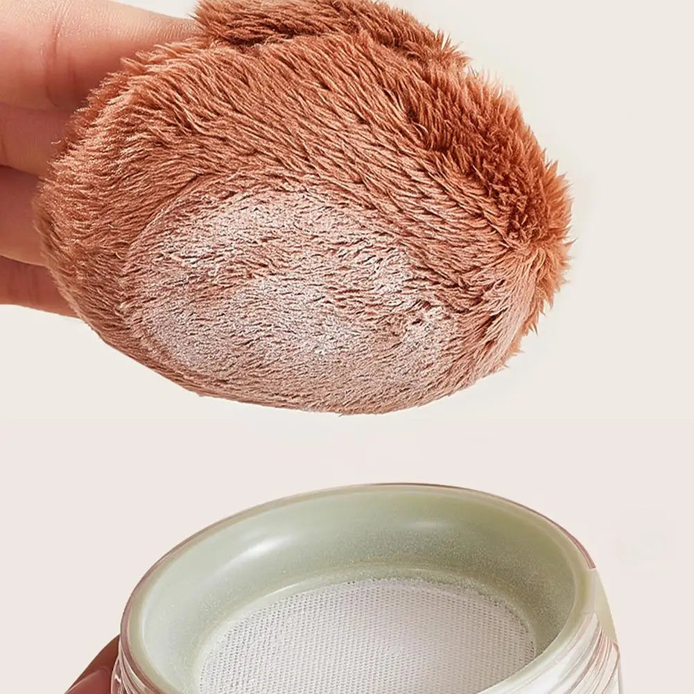 Plush Flocking Powder Puff — Soft Makeup Applicator for Loose Powder