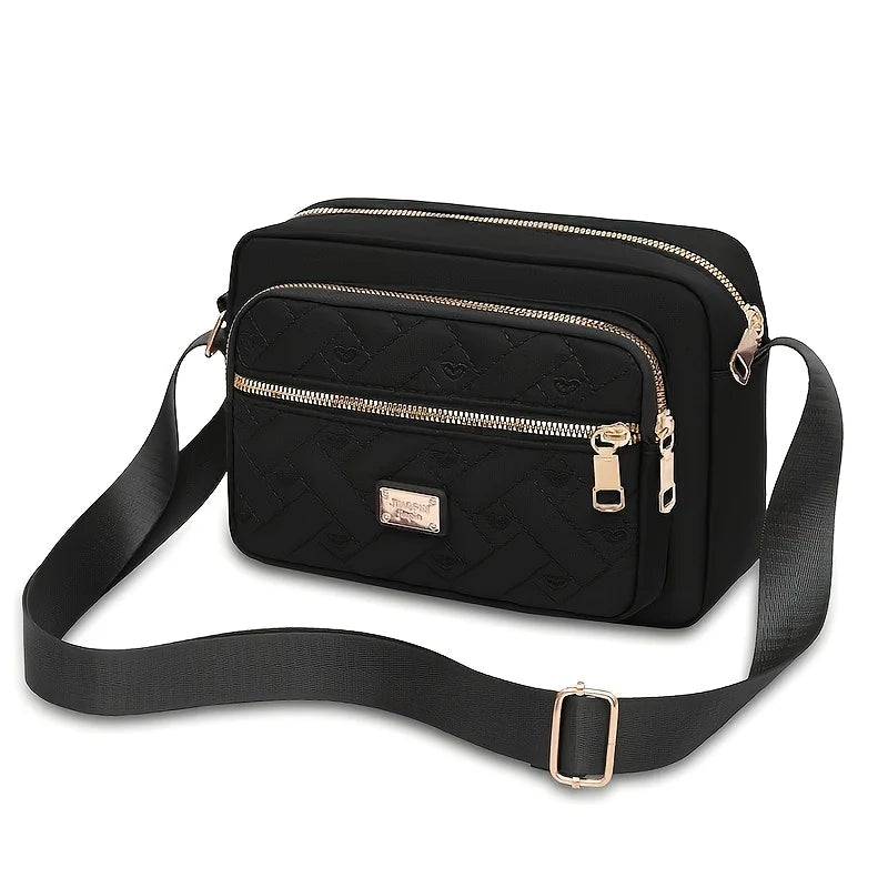 StarryGather Women's Multi-Layer Crossbody Bag — Stylish Oxford Shoulder Purse