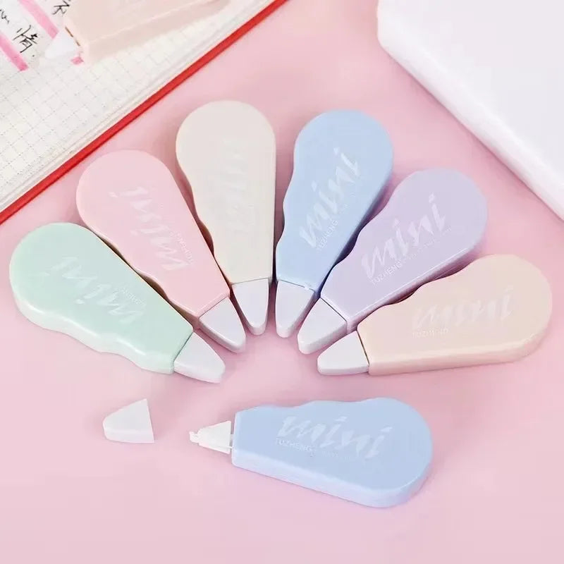 6-Piece Correction Tape Set — Cute Mechanical Design for School & Journaling