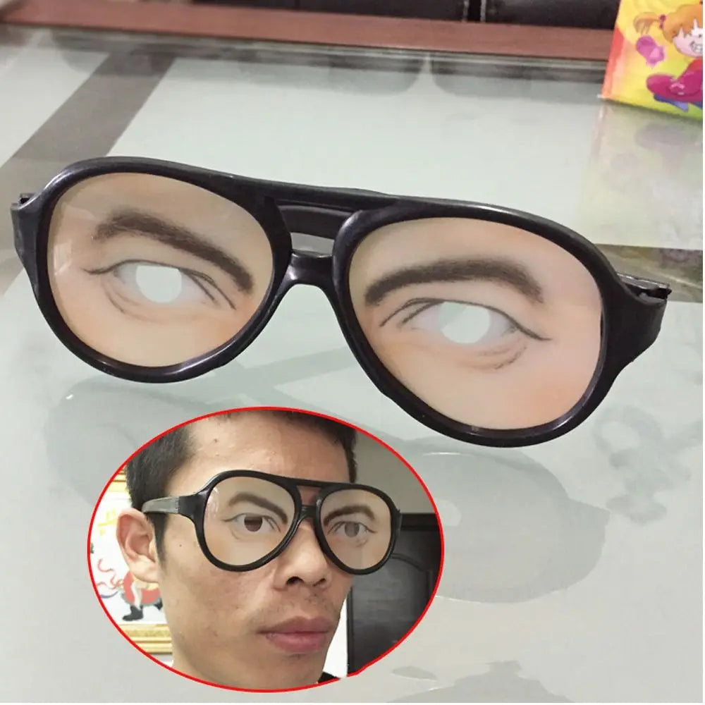 Eyeball Novelty Glasses — Funny Prank Eyewear for Parties and Photo Booths
