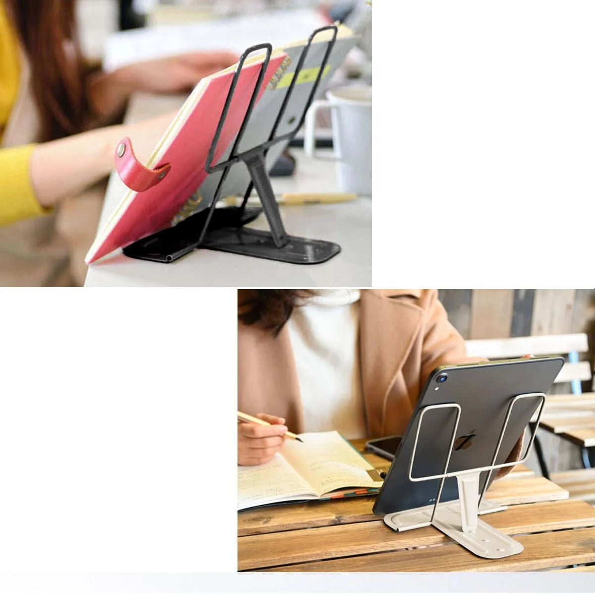 Foldable Metal Reading Stand — Portable Book and Music Score Holder