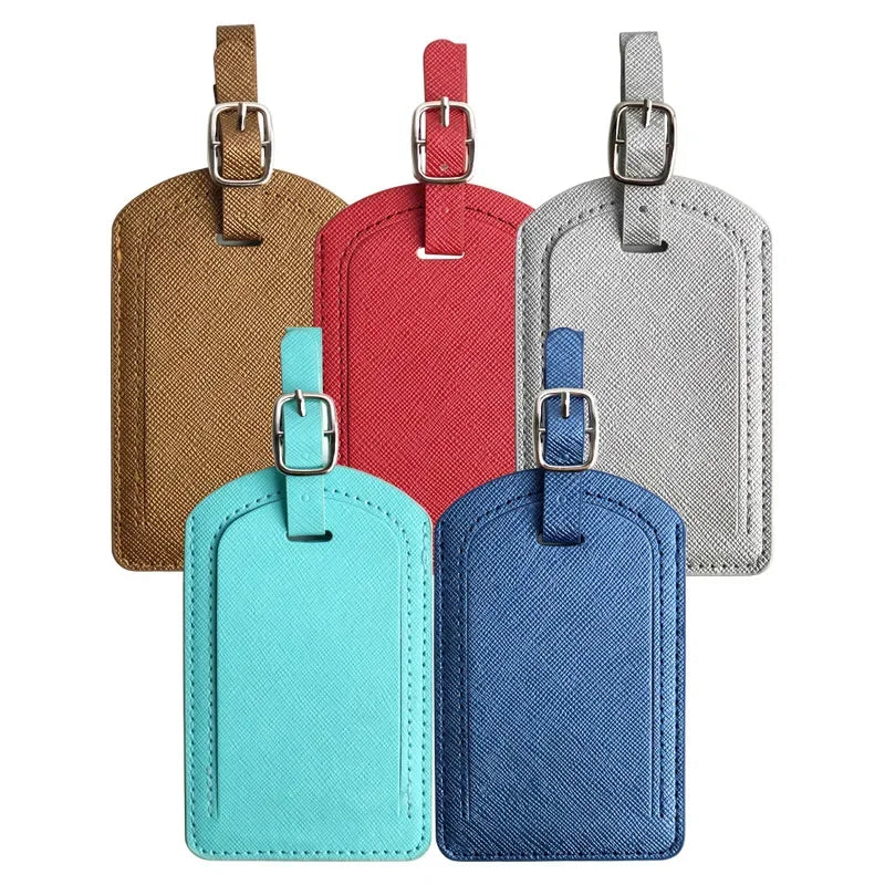 eTya Leather Luggage Tag — Durable Suitcase ID Label for Travel