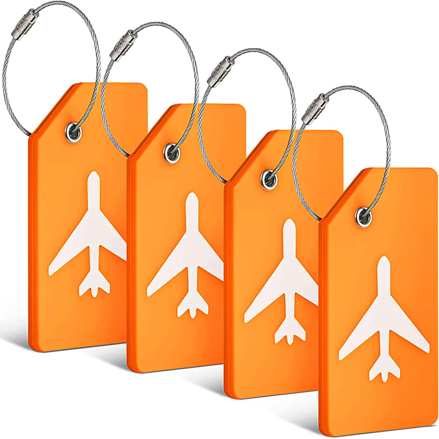 Silicone Luggage Tags with ID Card — Durable Travel Identification Set