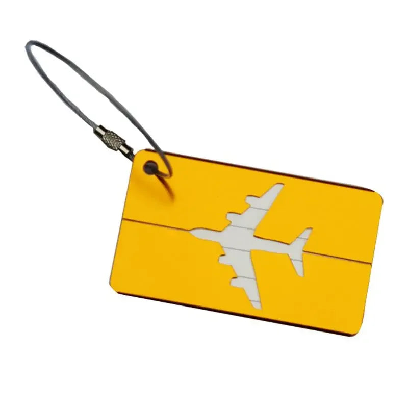 ZUOFILY Aluminum Luggage Tag — Durable Suitcase ID Label with Privacy Cover