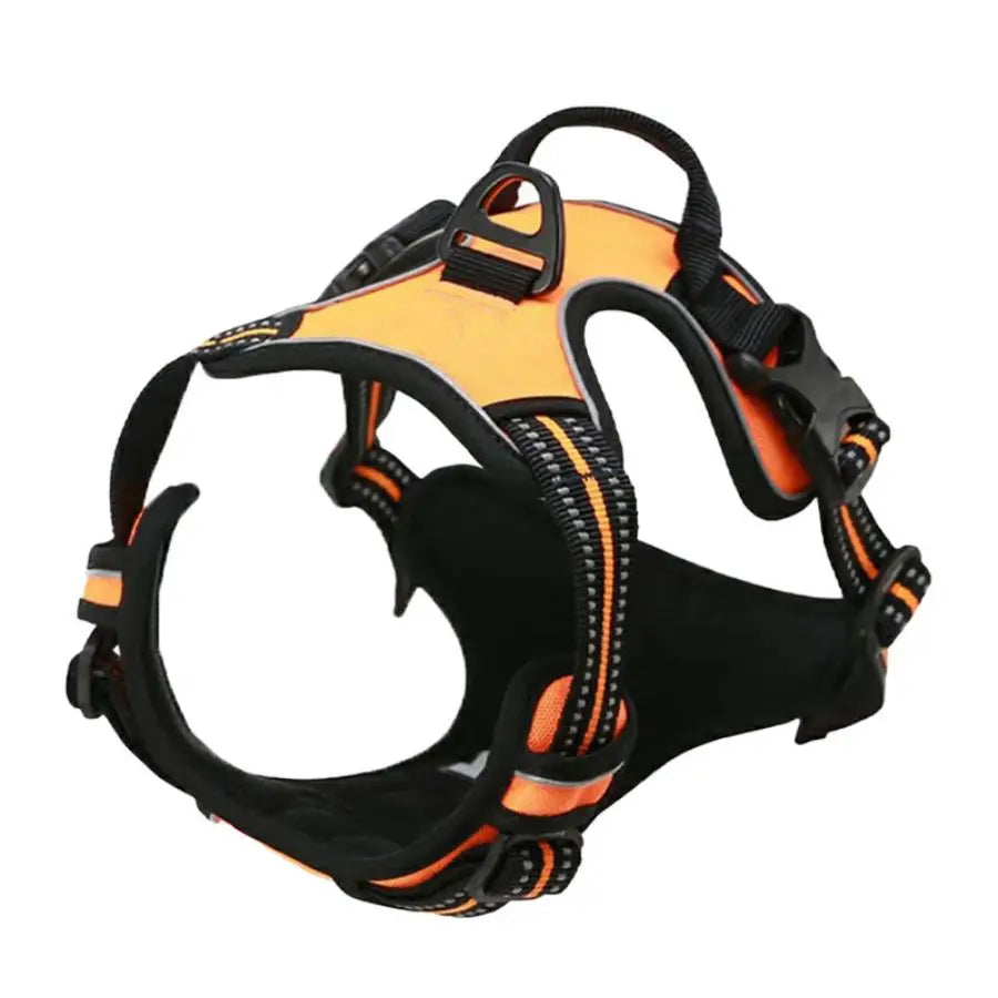 JTPAWS Adjustable No Pull Dog Harness — Reflective Vest with Front Clip