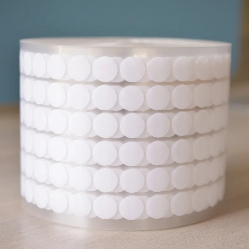 Self-Adhesive Hook and Loop Dot Stickers — Strong Nylon Fastener Tape