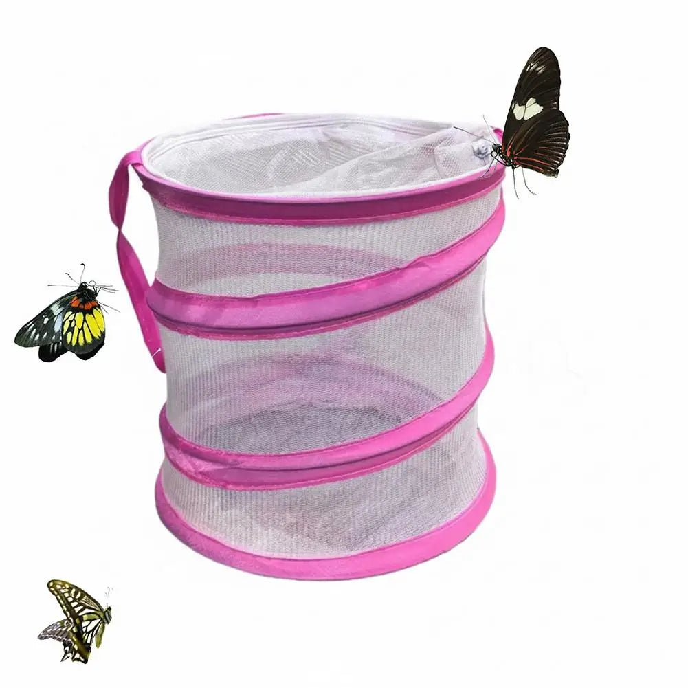 Foldable Insect Observation Cage & Catching Net — Portable Nature Study Kit