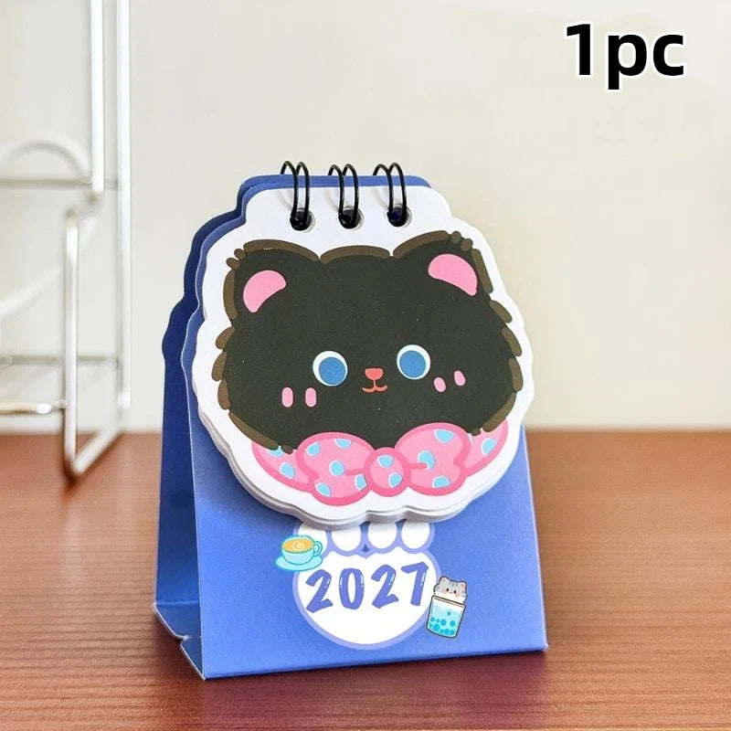 TPXCKz 2027 Mini Desk Calendar — Portable Daily Planner for Home and Office