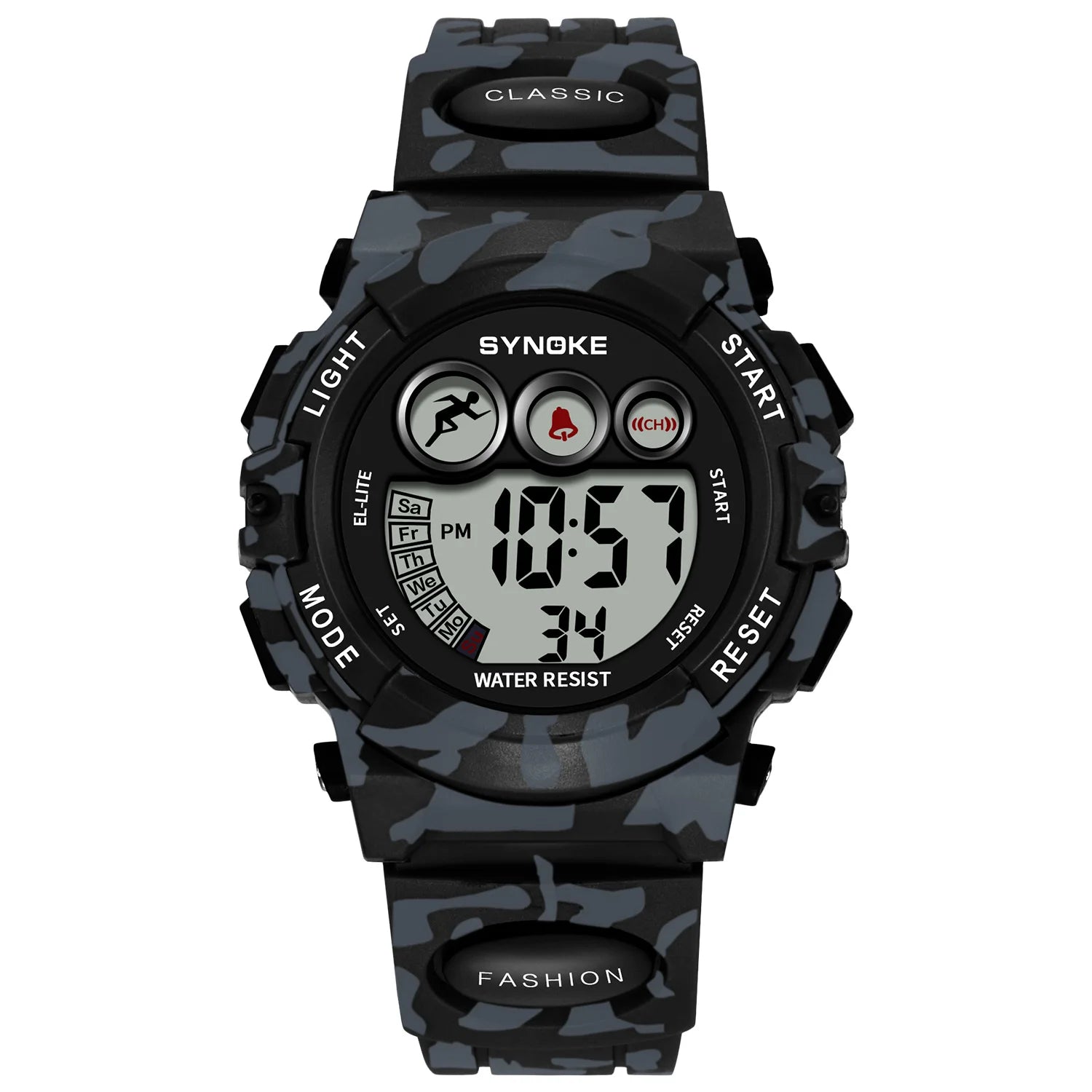 SYNOKE Digital Kids Watch — Waterproof Sport Wristwatch with LED Light