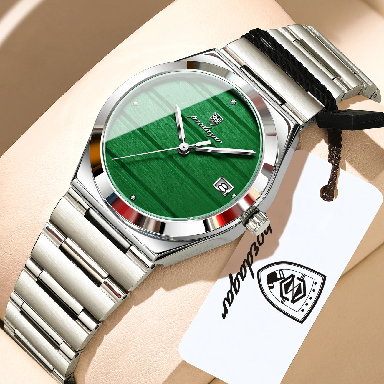 POEDAGAR Elegant Women's Quartz Watch — Stainless Steel Waterproof Wristwatch