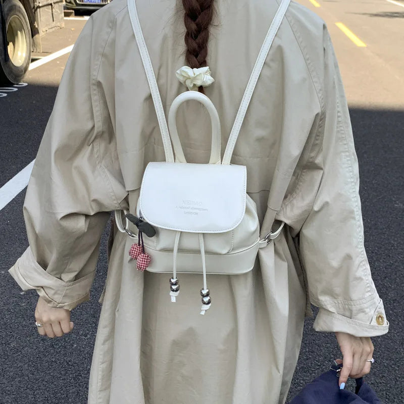 Trendy Mini Backpack — Fashionable Small Shoulder Bag for Women