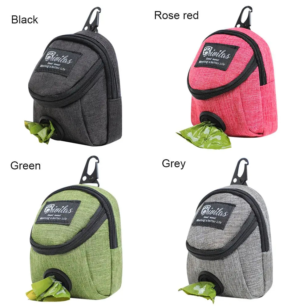 Portable Dog Treat Pouch — Multifunctional Training Bag & Waste Bag Dispenser