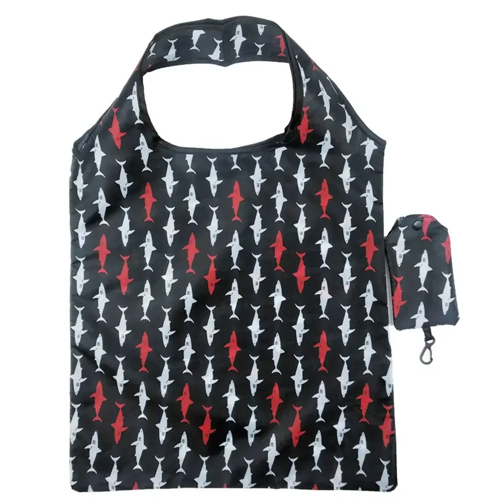 Large Foldable Reusable Shopping Bag — Heavy Duty Washable Grocery Pouch