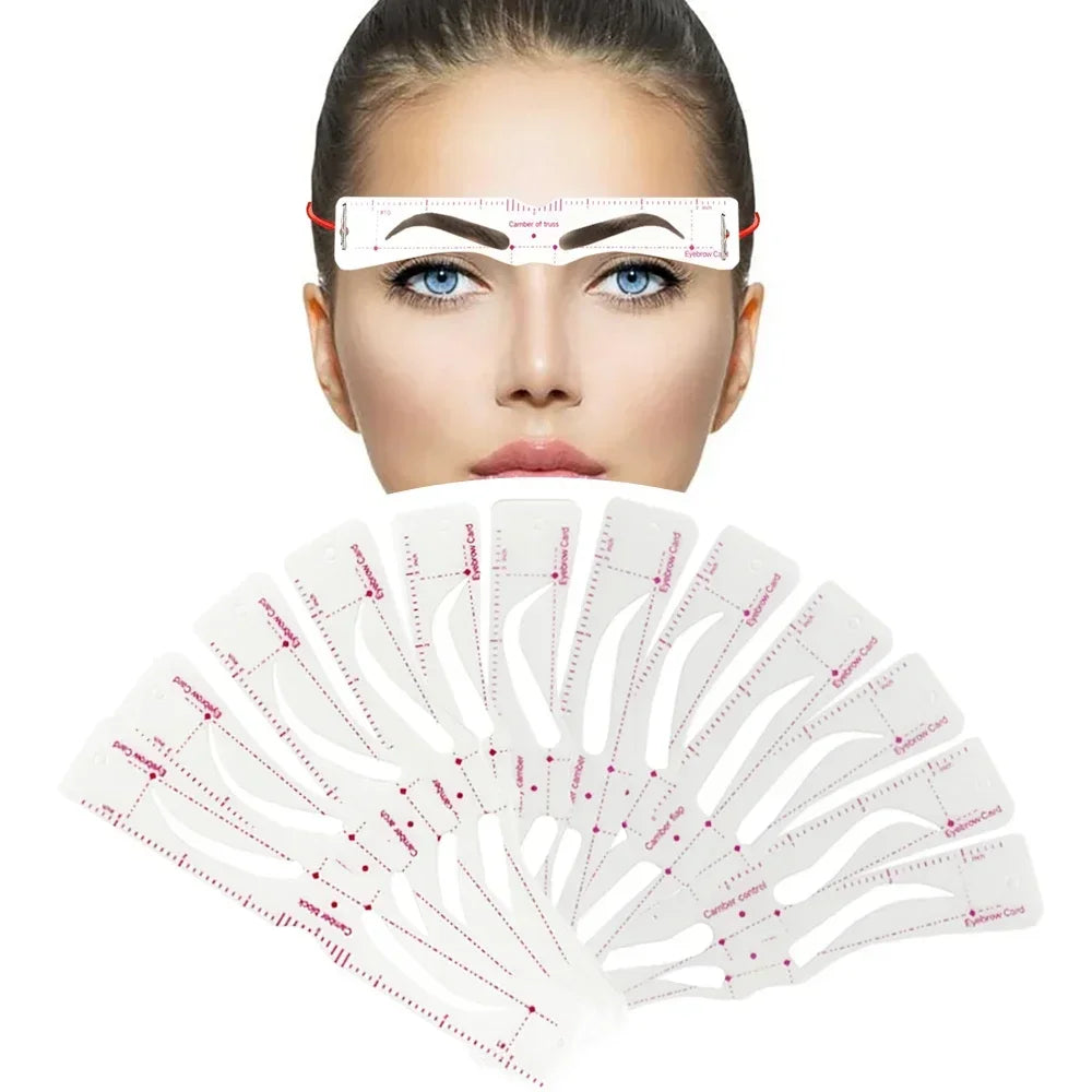 BOLUOYIN Eyebrow Stencil Set — Reusable Makeup Shaping Templates