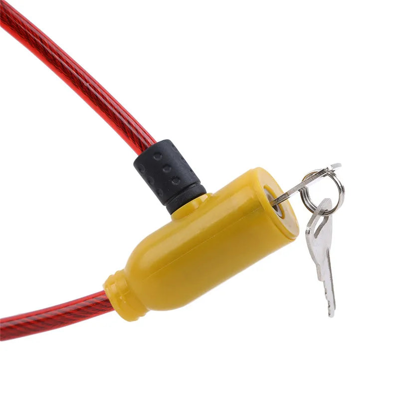 Multifunctional Bicycle Cable Lock — Portable Anti-Theft Security Wire