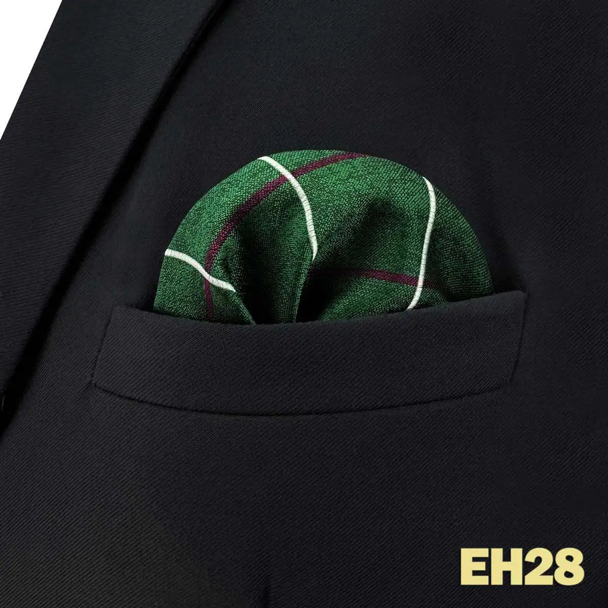 shlax&wing Men's Paisley Pocket Square — Elegant Microfiber Handkerchief for Suits