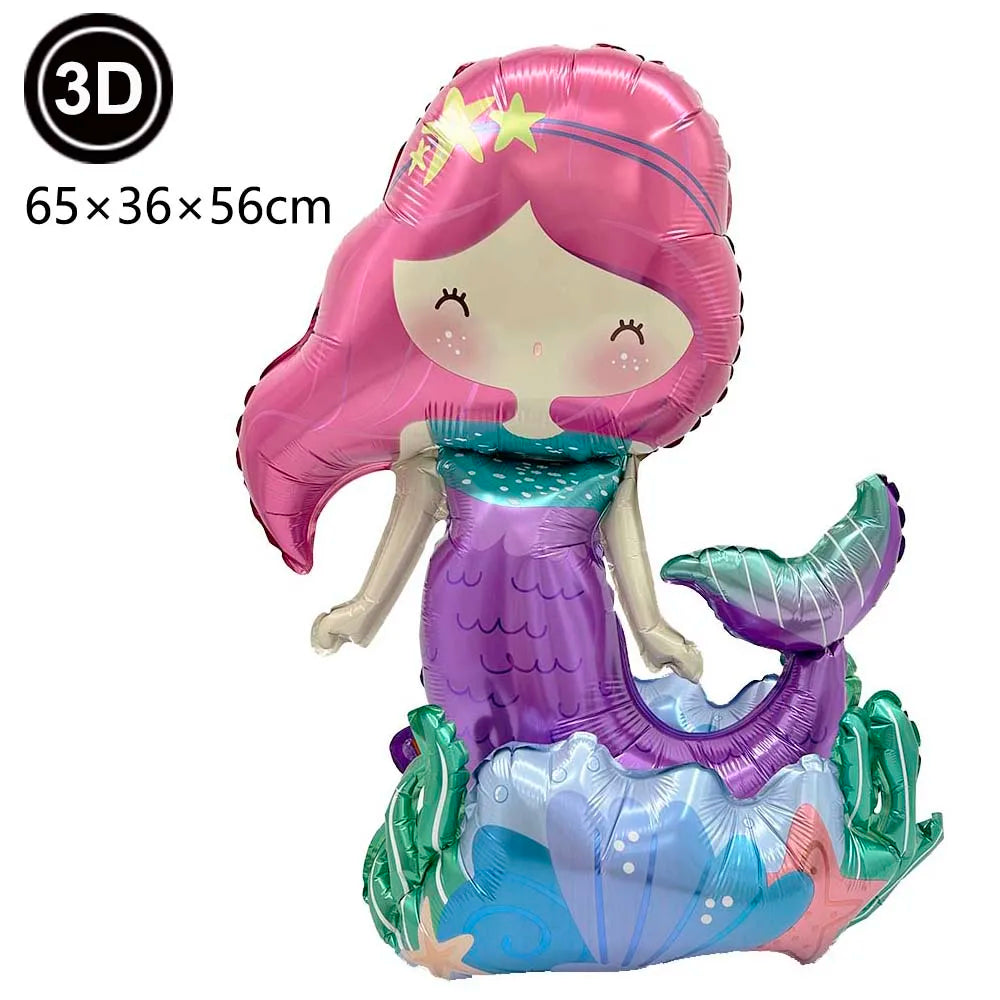 Mermaid Scales Pattern Party Supplies — Disposable Tableware Decor Set