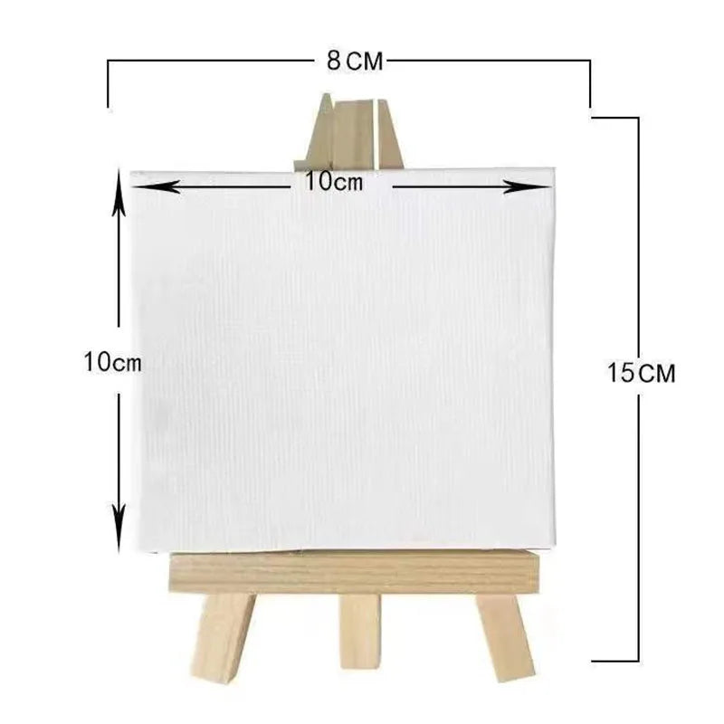 Miniature Blank Painting Canvases — Small Wooden Art Surface for Creative Projects