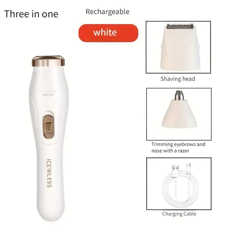 3-in-1 Multi-Functional Hair Trimmer — USB Rechargeable Grooming Tool