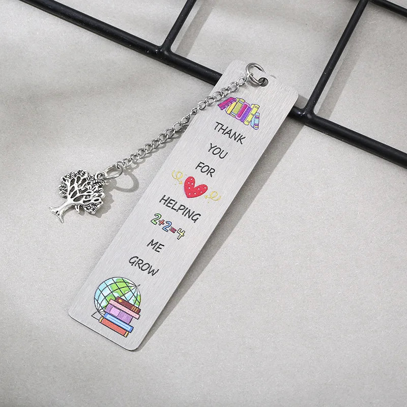 lqcrwoc Cartoon Metal Bookmarks — Decorative Retro Page Markers for Students