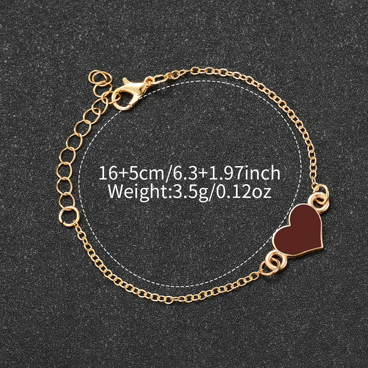 Women's Quartz Watch and Heart Bracelet Set — Square Dial with Silicone Strap