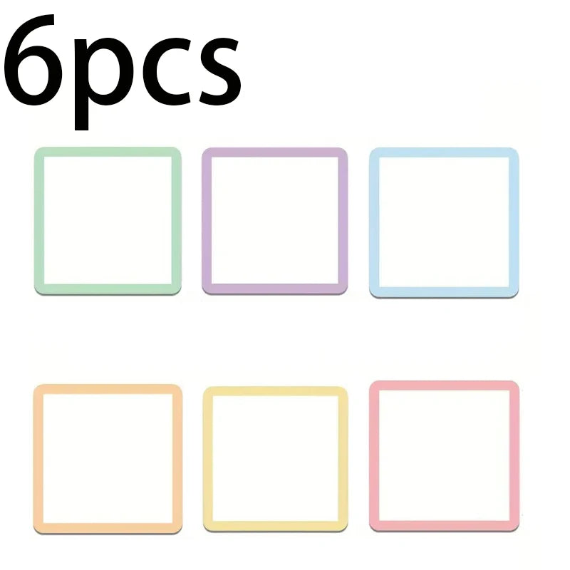 Erasable Magnetic Labels — Reusable Color Note Set for Whiteboards