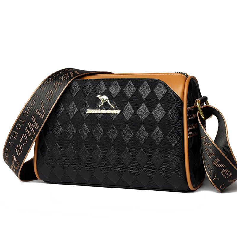 Women's Plaid Crossbody Bag — Stylish Underarm Messenger Purse