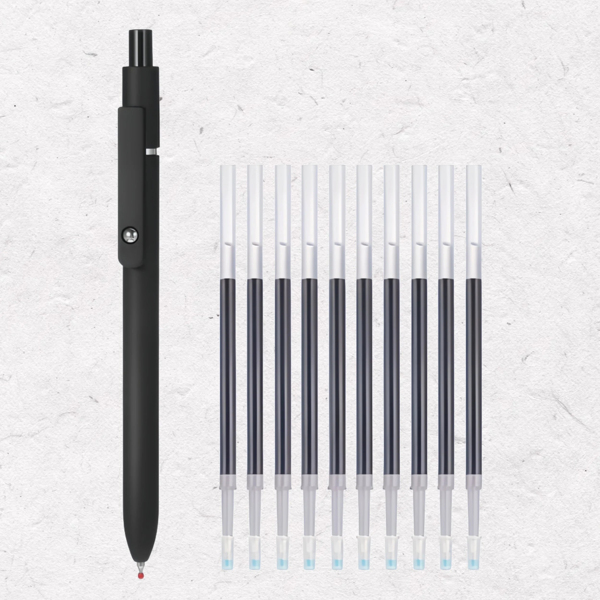 Smooth Writing Gel Pen Set — Fine Tip Black Ink for School and Office